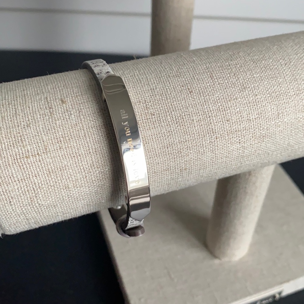 Stella & Dot - Snake Engraved Bracelet - Love